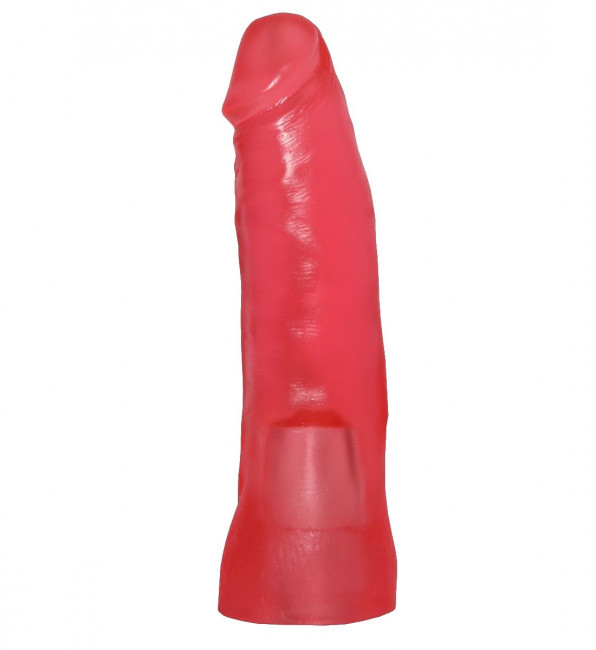 Розовый фаллос-насадка для трусиков с плугом - 17 см. Розовый фаллос-насадка для трусиков с плугом - 17 см.