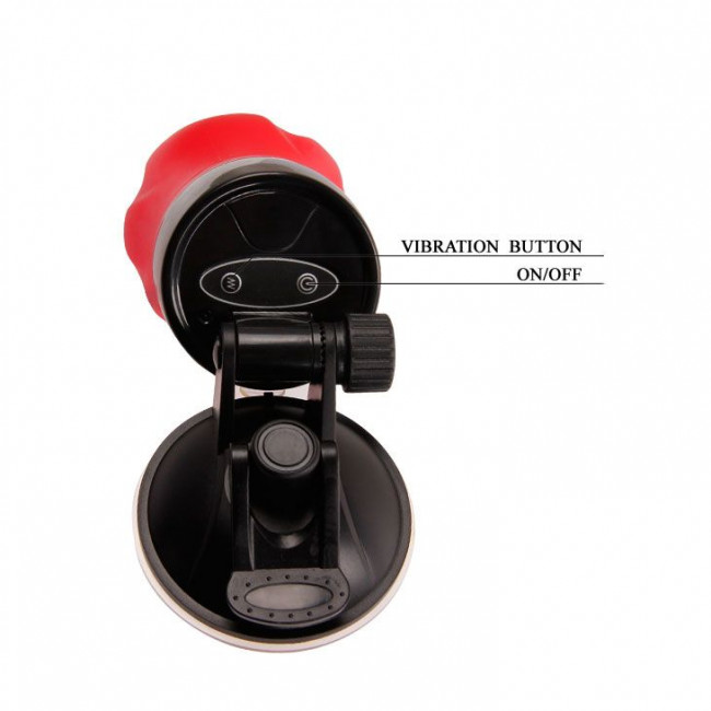 Мастурбатор-ротик Flora с 12 режимами вибрации и присоской Мастурбатор-ротик Flora с 12 режимами вибрации и присоской