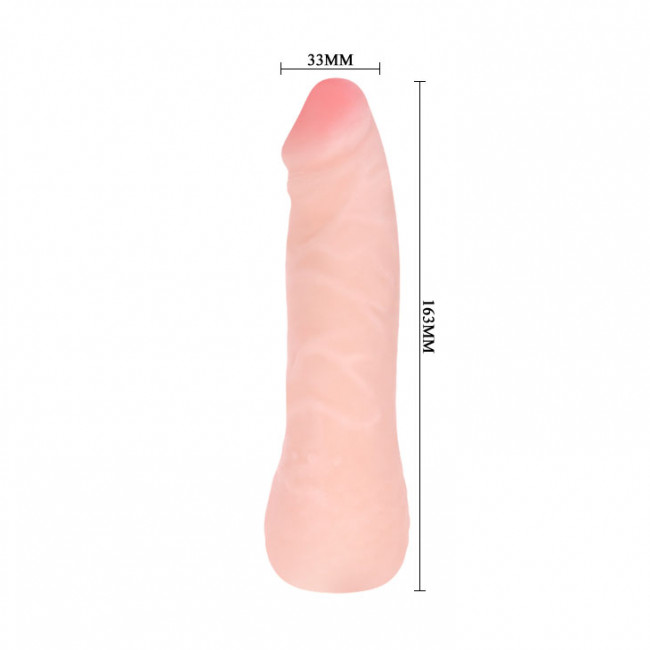 Реалистичный фаллоимитатор с рельефом - 16,3 см. Реалистичный фаллоимитатор с рельефом - 16,3 см.