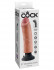Вибромассажер на присоске 8" Vibrating Cock - 21,6 см.