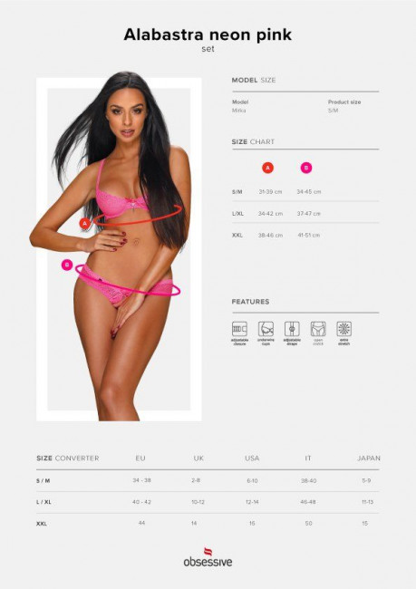 Комплект Alabastra с полуоткрытым бюстгальтером Комплект Alabastra с полуоткрытым бюстгальтером