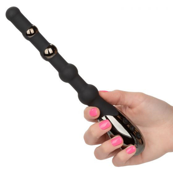 Черный анальный электростимулятор Volt Electro-Beads - 23,5 см. Черный анальный электростимулятор Volt Electro-Beads - 23,5 см.