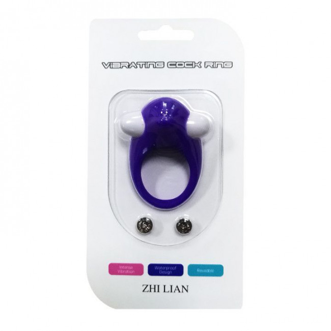 Фиолетовое эрекционное виброкольцо Zhi Lian Фиолетовое эрекционное виброкольцо Zhi Lian