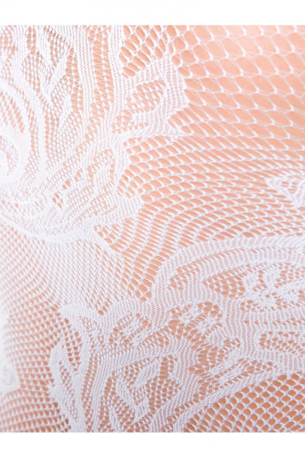 Ажурный комбинезон с крупными цветочными завитками и доступом Ажурный комбинезон с крупными цветочными завитками и доступом