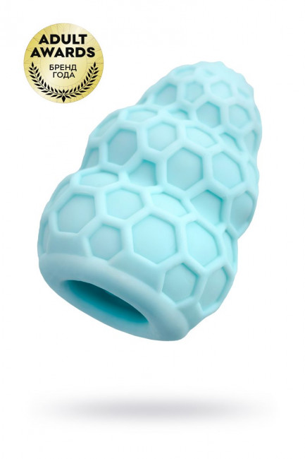 Бирюзовый рельефный мастурбатор Flaff Бирюзовый рельефный мастурбатор Flaff