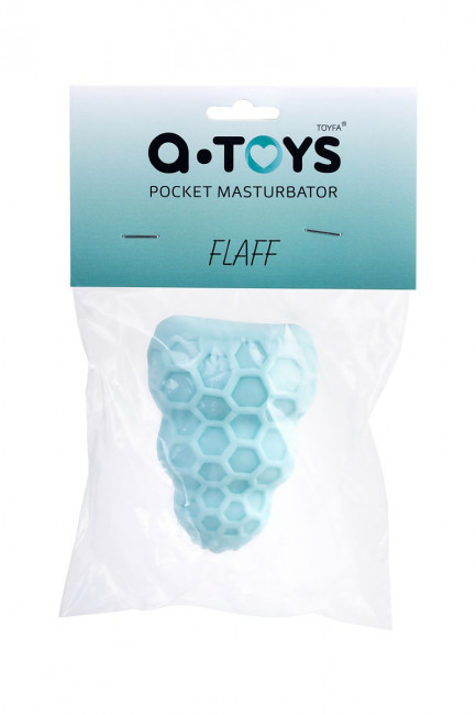 Бирюзовый рельефный мастурбатор Flaff Бирюзовый рельефный мастурбатор Flaff