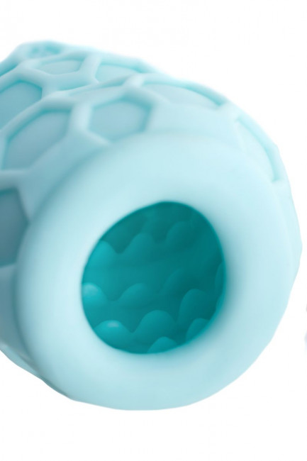 Бирюзовый рельефный мастурбатор Flaff Бирюзовый рельефный мастурбатор Flaff