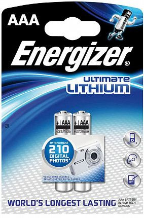 Батарейки Energizer Ultimate Lithium FR03/L92 AAA - 2 шт.