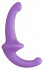 Фиолетовый безремневой страпон Silicone Strapless Strapon
