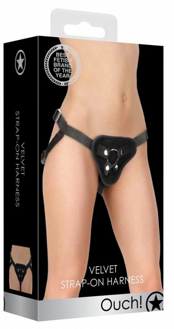 Черные трусики для страпона V&V Adjustable Harness with O-Ring Черные трусики для страпона V&V Adjustable Harness with O-Ring