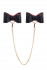Черно-красный бондажный набор Bow-tie