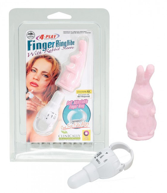 Розовый виброзайчик 4PLAY FINGER RING VIBE RABBIT PINK Розовый виброзайчик 4PLAY FINGER RING VIBE RABBIT PINK