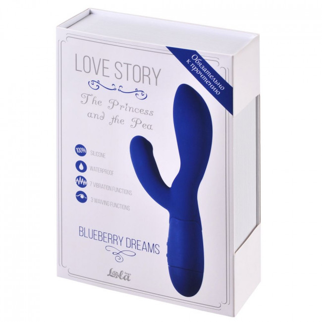 Синий вибратор The Princess and the Pea Blueberry dreams - 20,5 см. Синий вибратор The Princess and the Pea Blueberry dreams - 20,5 см.