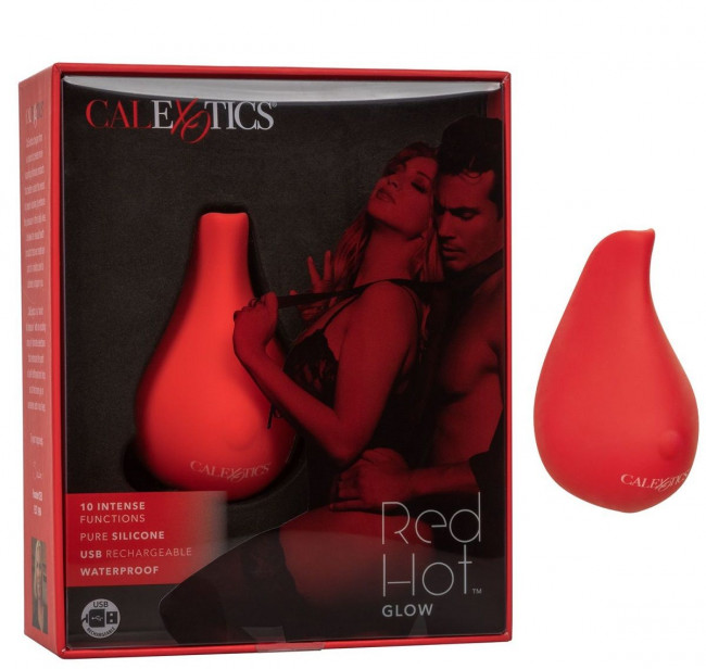 Красный клиторальный вибромассажер Red Hot Glow Красный клиторальный вибромассажер Red Hot Glow
