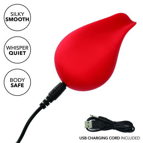 Красный клиторальный вибромассажер Red Hot Glow Красный клиторальный вибромассажер Red Hot Glow