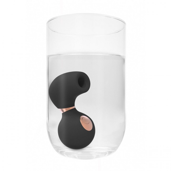 Черный клиторальный вакуум-волновой массажер Irresistible Invincible Черный клиторальный вакуум-волновой массажер Irresistible Invincible