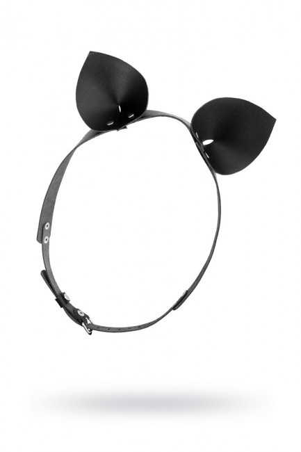 Оригинальные ушки "Кошка" на кожаном ремешке
