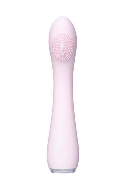 Нежно-розовый вибратор PPP SHIO-PRO - 21 см.