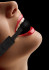 Черный кляп-шарик V&V Adjustable Ball Gag на липучке