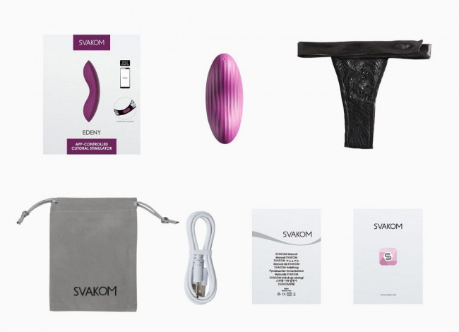 Фиолетовый клиторальный стимулятор Edeny с управлением через приложение Фиолетовый клиторальный стимулятор Edeny с управлением через приложение