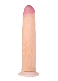 Фаллоимитатор из киберкожи с присоской №54 - 23 см.